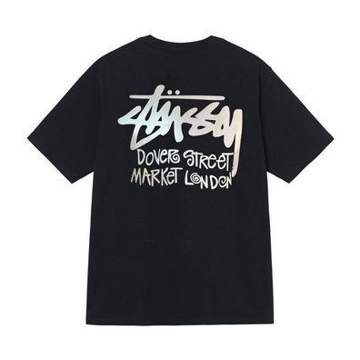 Stussy T-Shirt Reflektierende Schriftzüge Tops Stussy Tops
