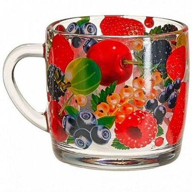 Teebecher „Beeren“ Glasabecher 300 ml