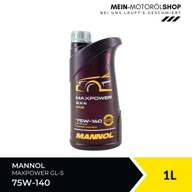 Mannol Maxpower 4x4 75W-140 GL-5 LS 1 Liter