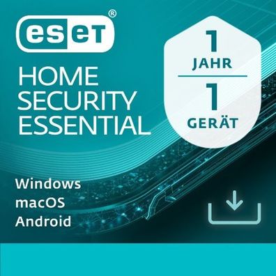 ESET HOME Security Essential 1-Gerät / 1-Jahr / Deutsch / KEY (ESD)