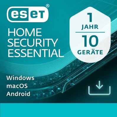 ESET HOME Security Essential 10-Geräte / 1-Jahr / Deutsch / KEY (ESD)