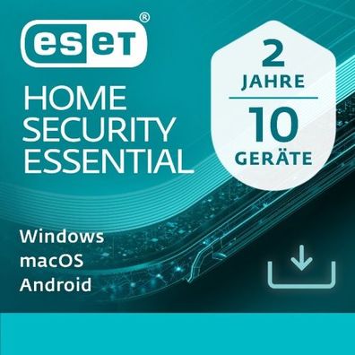 ESET HOME Security Essential 10-Geräte / 2-Jahr / Deutsch / KEY (ESD)