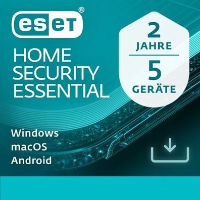 ESET HOME Security Essential 5-Geräte / 2-Jahr / Deutsch / KEY (ESD)