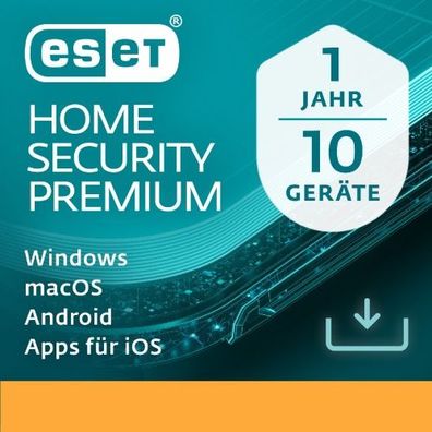 ESET HOME Security Premium 10-Gerät / 1-Jahr / Deutsch / KEY (ESD)