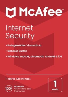 McAfee Internet Security 1-Gerät / 1-Jahr #BOX