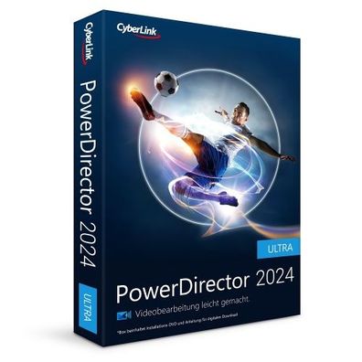 Cyberlink PowerDirector 2024 Ultra / Dauerlizenz /1 PC / BOX