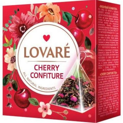 Lovare Tee «Kirschkonfitüre» Schwarztee30g (15 * 2)