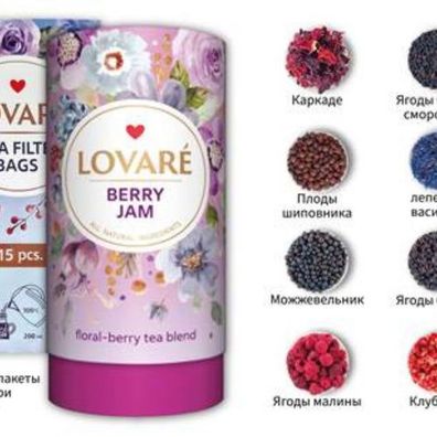 Lovare Tee «Beerenmarmeladen Tee» 80g