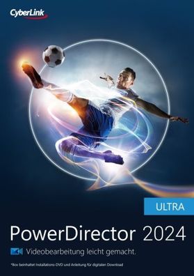 Cyberlink PowerDirector 2024 Ultra / Dauerlizenz /1 PC / KEY (ESD)