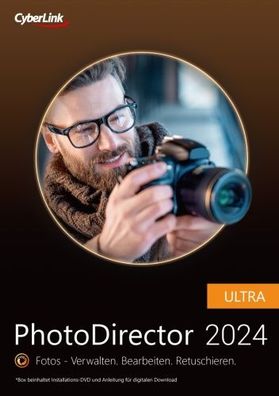 Cyberlink PhotoDirector 2024 Ultra / Dauerlizenz/ 1 PC/ KEY (ESD)