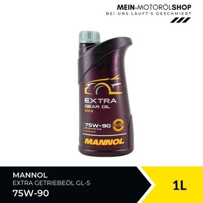 Mannol Extra Gear Oil Getriebeöl 75W-90 GL-4/ GL-5 LS 1 Liter