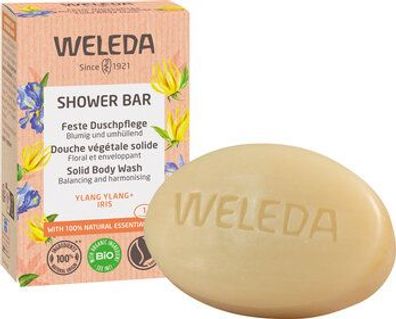 Weleda 6x WELEDA Feste Duschpflege Ylang Ylang + Iris 75g