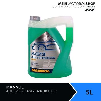 Mannol Antifreeze Kühlerfrostschutz AG13 (-40 °C) Hightec 5 Liter