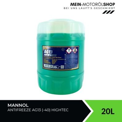 Mannol Antifreeze Kühlerfrostschutz AG13 (-40 °C) Hightec 20 Liter