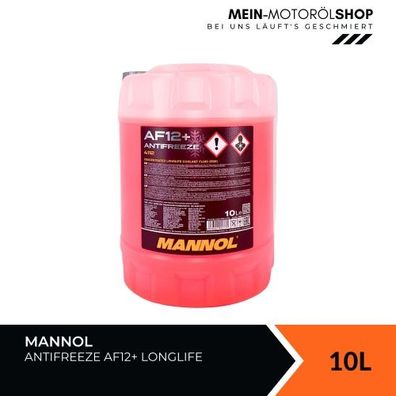 Mannol Antifreeze AF12+ Longlife Frostschutz Konzentrat 10 Liter