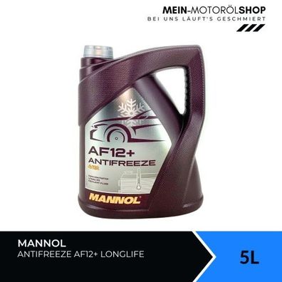 Mannol Antifreeze AF12+ Longlife Frostschutz Konzentrat 5 Liter