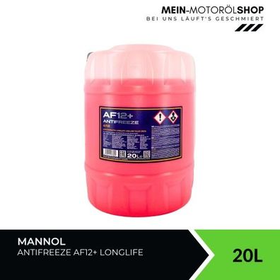 Mannol Antifreeze AF12+ Longlife Frostschutz Konzentrat 20 Liter