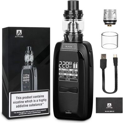 IMECIG B5 228W E Zigarette Starter Set, LED Bildschirm mit Top Refill Verdampfer