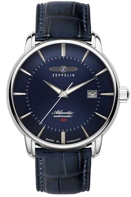 Zeppelin Herrenuhr Automatik Atlantic Dunkelblau 8460-3