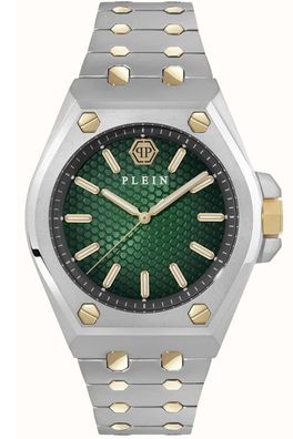 Philipp Plein Herrenarmbanduhr Extreme Gent Bicolor/ Grün PWPMA0224