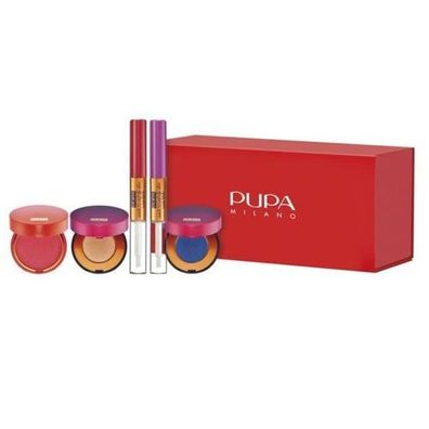Pupa Milano Beauty Box: 2 Lidschatten + 2 Lipgloss + 1 Rouge