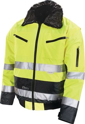 Warnschutz-Pilotenjacke Gr.L gelb/ grau Prevent