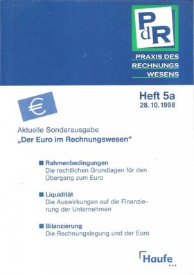 Praxis des Rechnungswesens Heft 5a "Der Euro im Rechnungswesen"