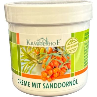 Kräuterhof Creme mit Sanddornöl intensiv pflegende 250 ml