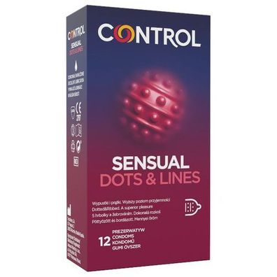 Control Sensual Dots & Lines Kondome, 12 Stk.