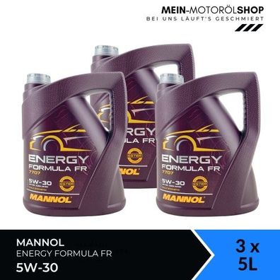 Mannol Energy Formula FR 5W-30 3x5 Liter