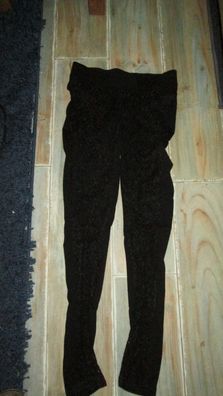 Gebrauchte Schwarze HOSE MIT SPITZE in gr. 152/158 S Gebraucht