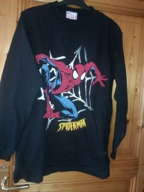 NEU Schwarz Sweater MIT Spidermannprint IN GR.170/176 MARVEL Lizenzware Neuware