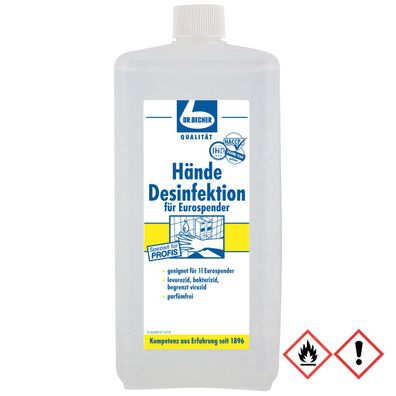 Dr. Becher Hände Desinfektionsmittel Hautdesinfektionsmittel 1000ml