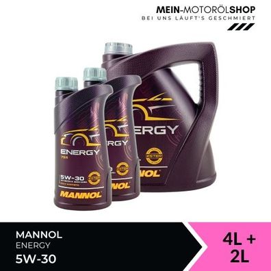 Mannol Energy 5W-30 4 + 2 Liter