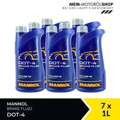 Mannol Brake Fluid DOT-4 7x1 Liter