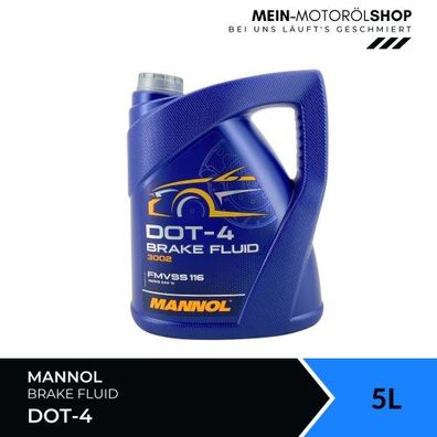 Mannol Brake Fluid DOT-4 5 Liter