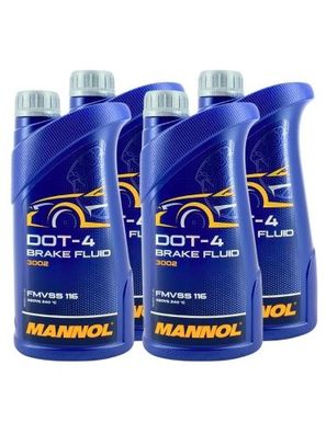 Mannol Brake Fluid DOT-4 4x1 Liter