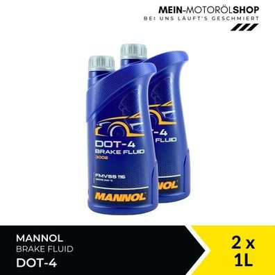 Mannol Brake Fluid DOT-4 2x1 Liter