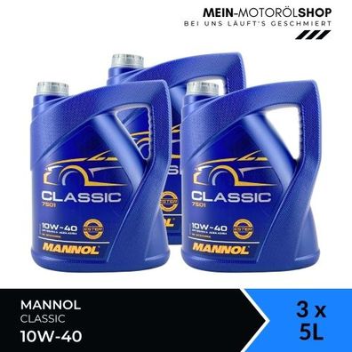 Mannol Classic 10W-40 3x5 Liter