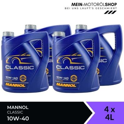 Mannol Classic 10W-40 4x4 Liter