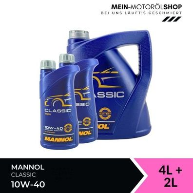 Mannol Classic 10W-40 4 + 2 Liter