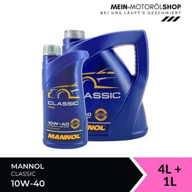 Mannol Classic 10W-40 4 + 1 Liter