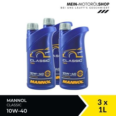 Mannol Classic 10W-40 3x1 Liter