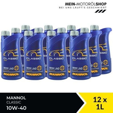 Mannol Classic 10W-40 12x1 Liter