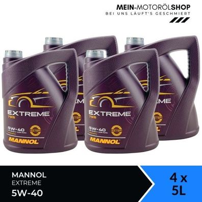 Mannol Extreme 5W-40 4x5 Liter