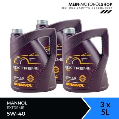 Mannol Extreme 5W-40 3x5 Liter