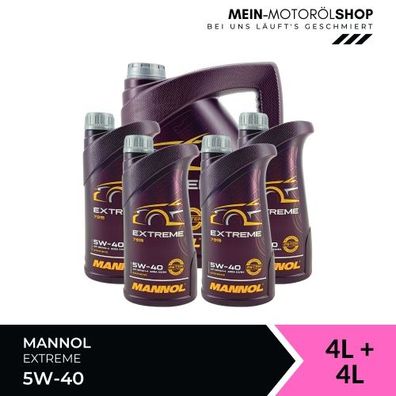 Mannol Extreme 5W-40 4 + 4 Liter