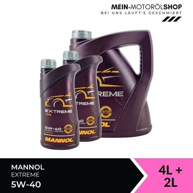 Mannol Extreme 5W-40 4 + 2 Liter