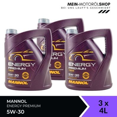 Mannol Energy Premium 5W-30 3x4 Liter