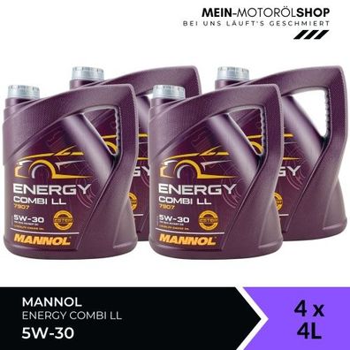 Mannol Energy Combi LL 5W-30 4x4 Liter